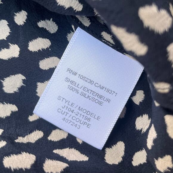 Joie Drew D Cheetah 100% Silk Lightweight Relaxed Fit Razorback Tank Top Size M - Picture 8 of 10